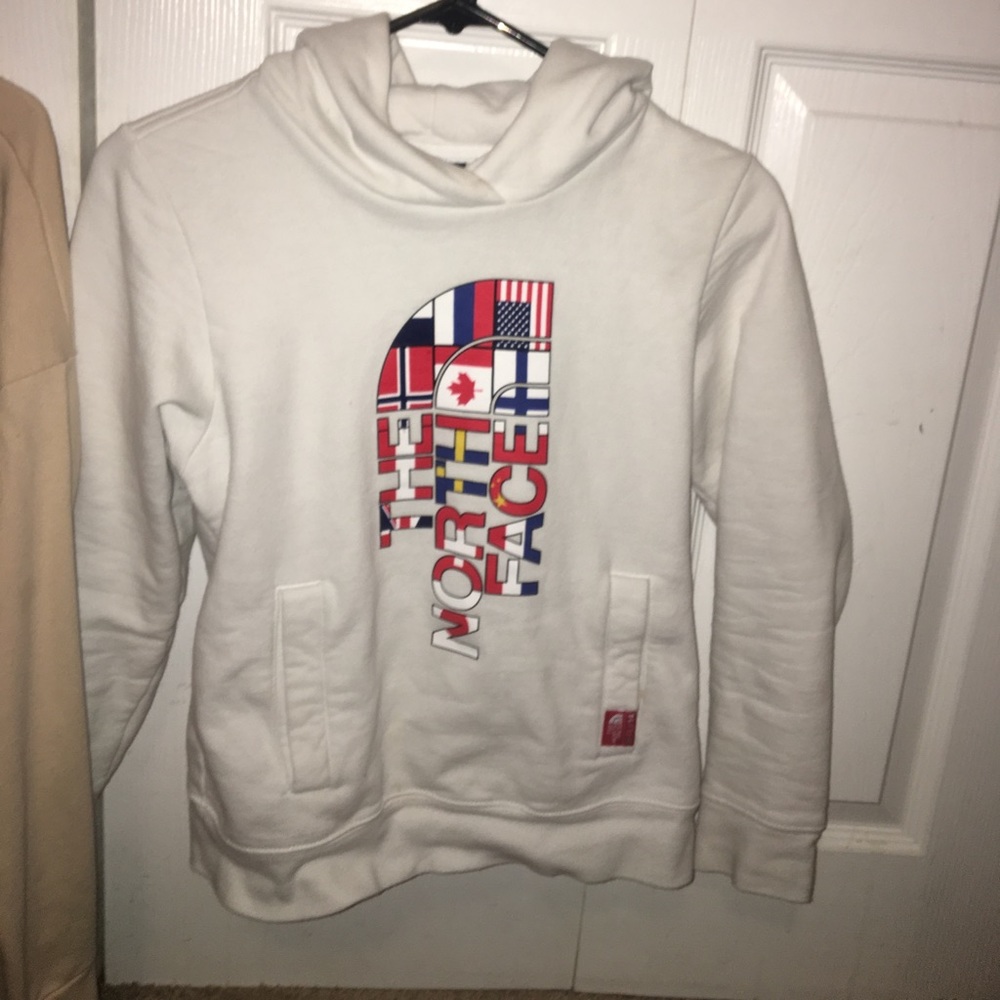 white sweatshirt